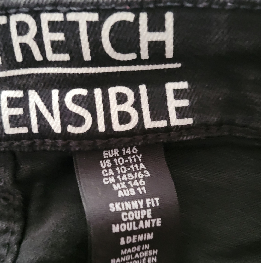H&M Kids Black Skinny Fit Jeans